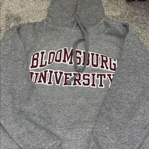 Small Gray Bloomsburg University Hoodie
